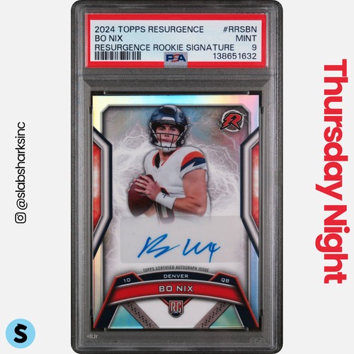 2024 TOPPS RESURGENCE #RRS-BN BO NIX SIGNATURE RC AUTO PSA 9 ROOKIE