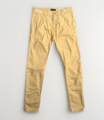 Antony Morato Men s Carrot Stretch Trousers Saffron Yellow Cotton Blend RRP:$115