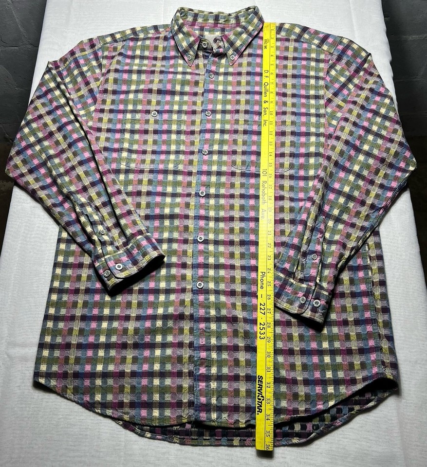 Territory Ahead Shirt Mens XXL-T Textured Button Down Long Sleeve 100% ...