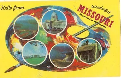Hello from Wonderful MISSOURI ~ Std Size Painter's Palette