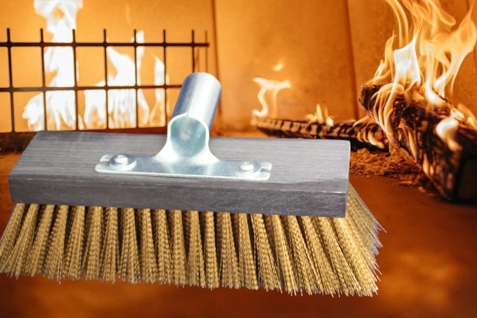 MESSINGBESEN BACKOFEN BESEN HITZEFEST BRASS OVEN BROOM AUFRAUHBESEN KRATZBESEN