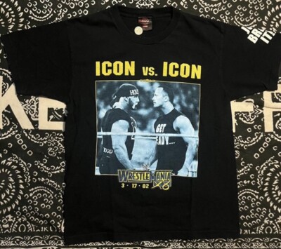 WWF WWE Icon Vs Icon The Rock Hulk Hogan Wrestlmania Vintage T 
