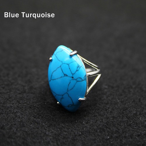 Kristall Quarz Stein Chakra Fingerring Offen Einstellbare Heilung Reiki Geschenk - Picture 17 of 25