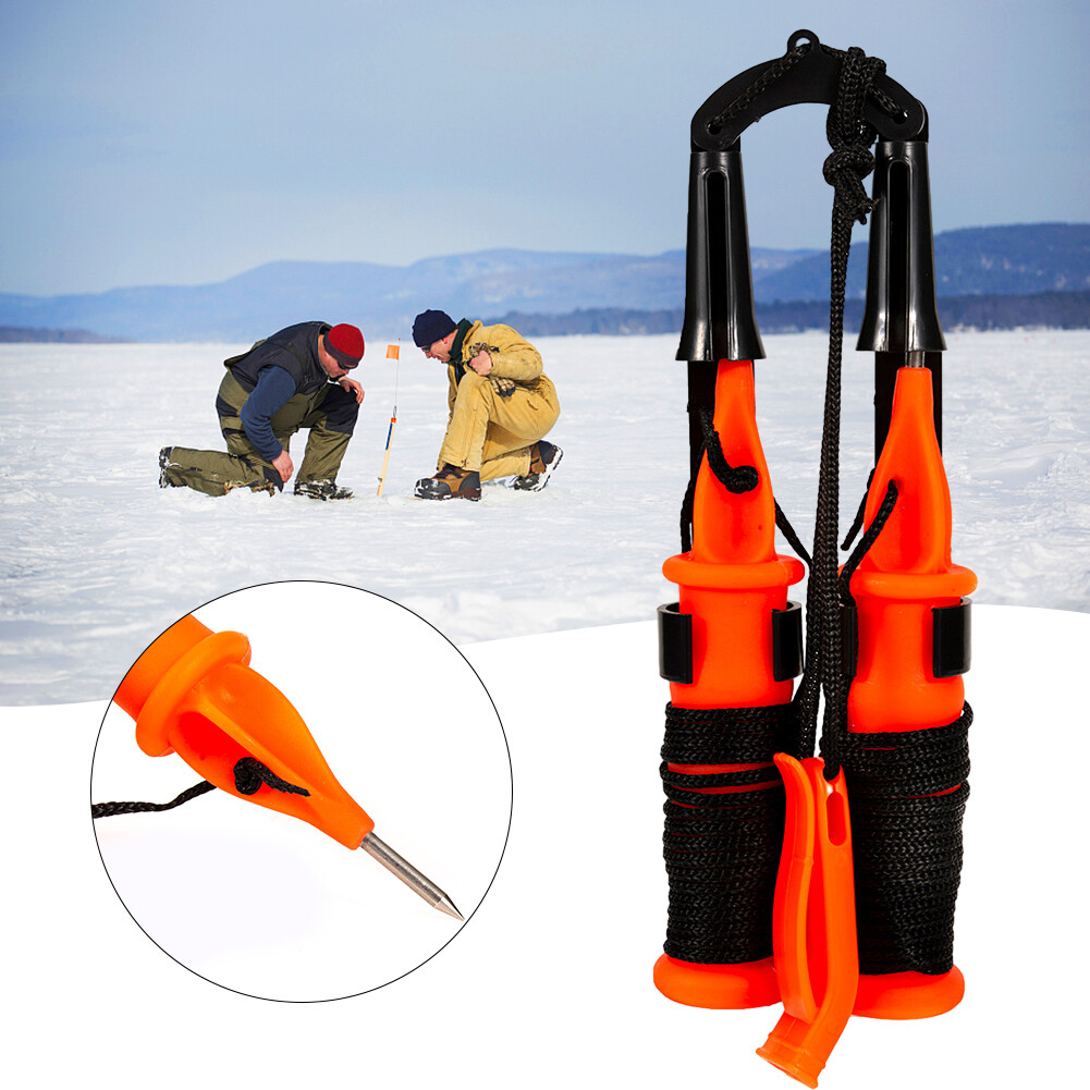 Ice Safety Picks Ice Picks Kit Ice Fishing Pick Anti Slip Handle