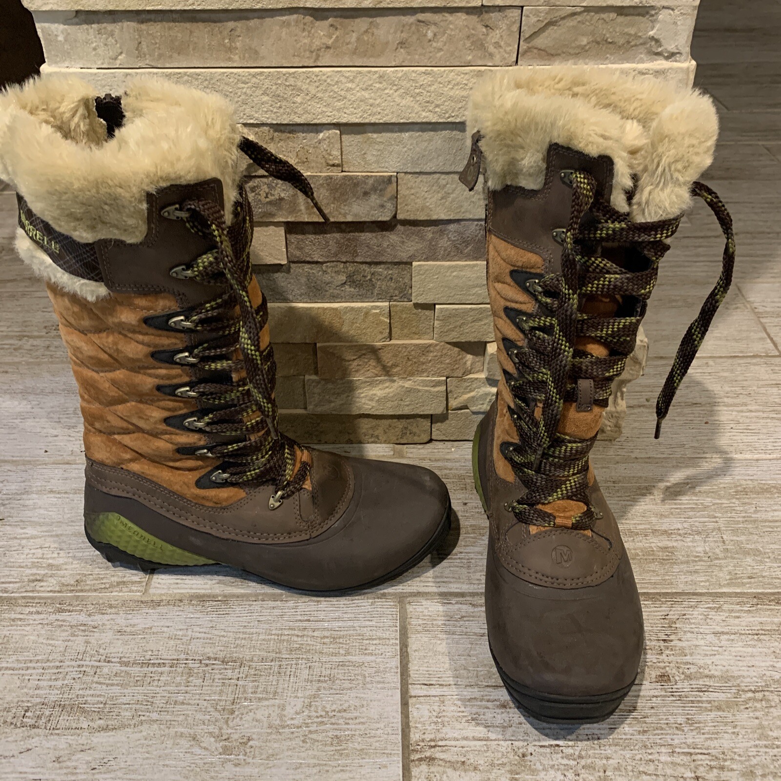 Stivali impermeabili Merrell Winterbelle Peak donna 9 isolati pelliccia sintetica Opti Warm