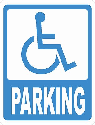 Handicapped Parking Sign. Size Options. Reserve Spots for Disabled Individuals