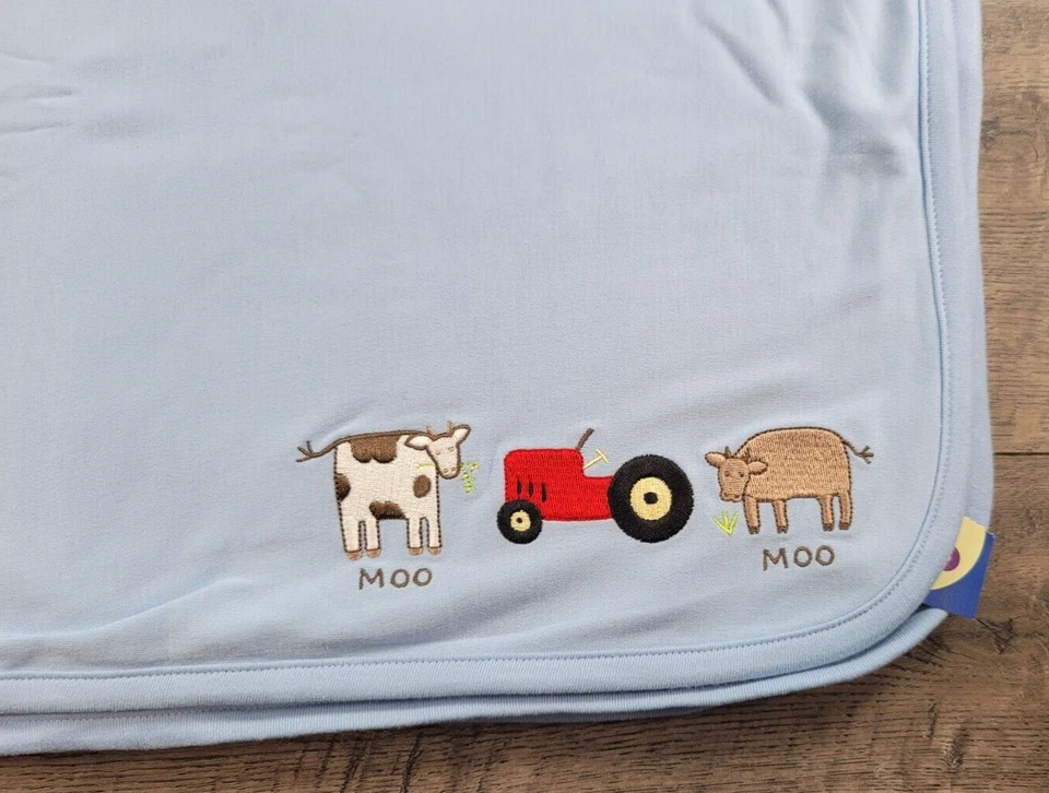 Bebé Niño Niña De Colección Nueva Gymboree Granja Amigos Vaca Tractor Bebé Manta Foto 2 de 4