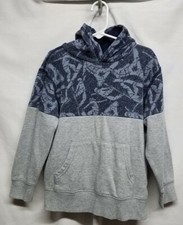 Gymboree Boys S 5-6 Hooded Sweatshirt Snowboarding Gray Pullover Hoodie