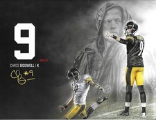 CHRIS BOSWELL PITTSBURGH STEELERS 2018 UNIQUE COLOR 11x14  PHOTO