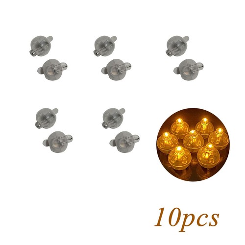 10Pcs LED Balloon Lights Tiny Wireless Battery Small Round LED Ball Party Decor - Picture 15 of 17