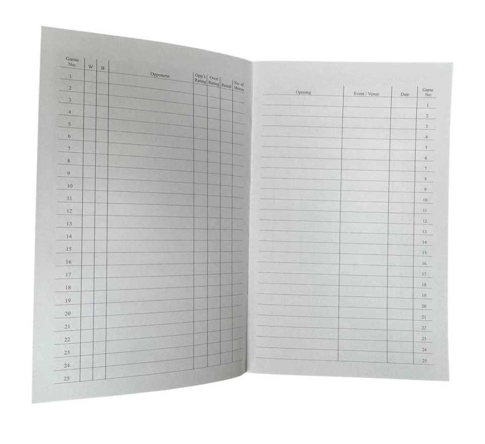 Libro de marcadores de ajedrez de tapa dura de terciopelo negro de Chess Gorilla Foto 2 de 3