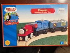 Thomas the Tank Engine Wooden Railroad - Rheneas with Rock Crusher Cars - 2004