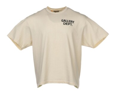 (New& Verified by Stock X) Gallery Dept Souvenir T-Shirt Cream/Orange Medium