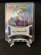 Ian Desmond 2021 Panini Select Signatures Tri-Color Prizm 38/49 #S-ID Rockies