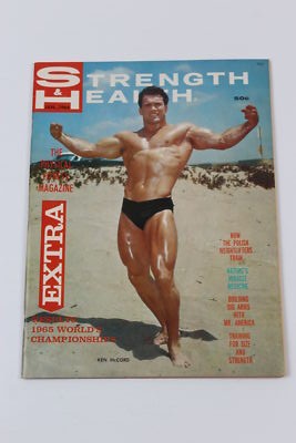 Strength & Health Magazine January 1966 Ken McCord Bodybuilder No Label