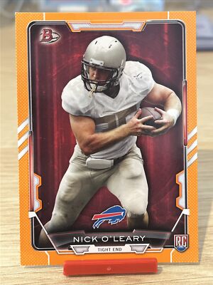 2015 Bowman Rainbow Orange Buffalo Bills Football Card #R41 Nick O'Leary /299