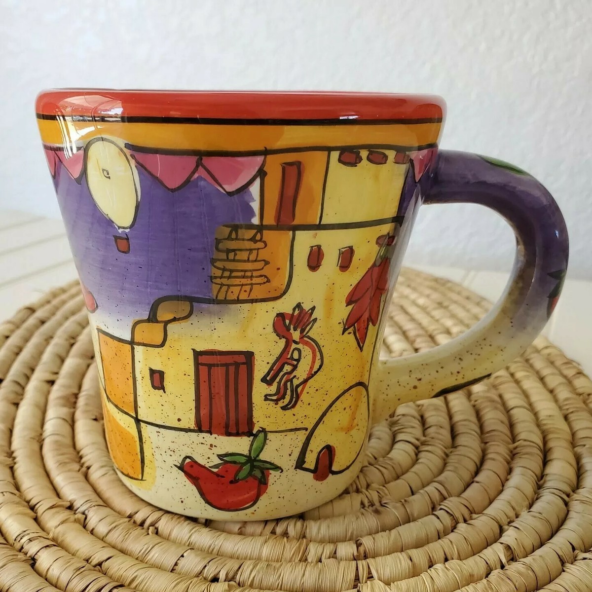 New Mexico Southwest Chimayo Chile Adobe House Casa Coffee Cup Mug