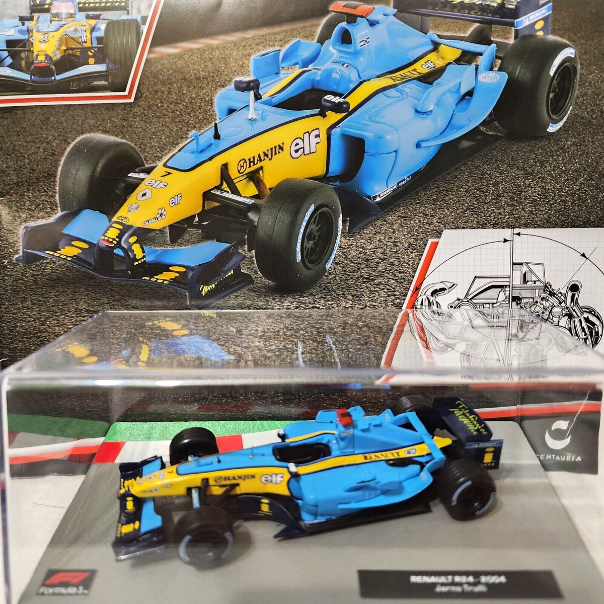Renault R24 – 2004 Jarno Trulli #73 1:43 Scale Formula 1 Car
