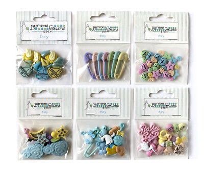 Buttons Galore 50+ Assorted BABY Theme Buttons for Sewing & Crafts
