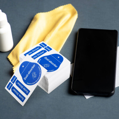 Dust Remove Sticker 200 Pcs Screen Dust Removal Stickers Dad Phone Cleaning Mobile Cleaner ...