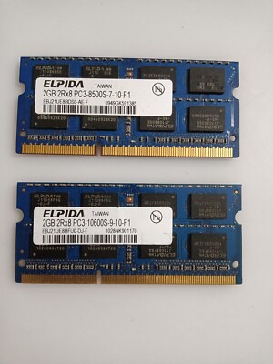 4GB (2x2GB) DDR3 1333MHz (PC3 10600S) SO Dimm Dual Channel RAM Memory Kit