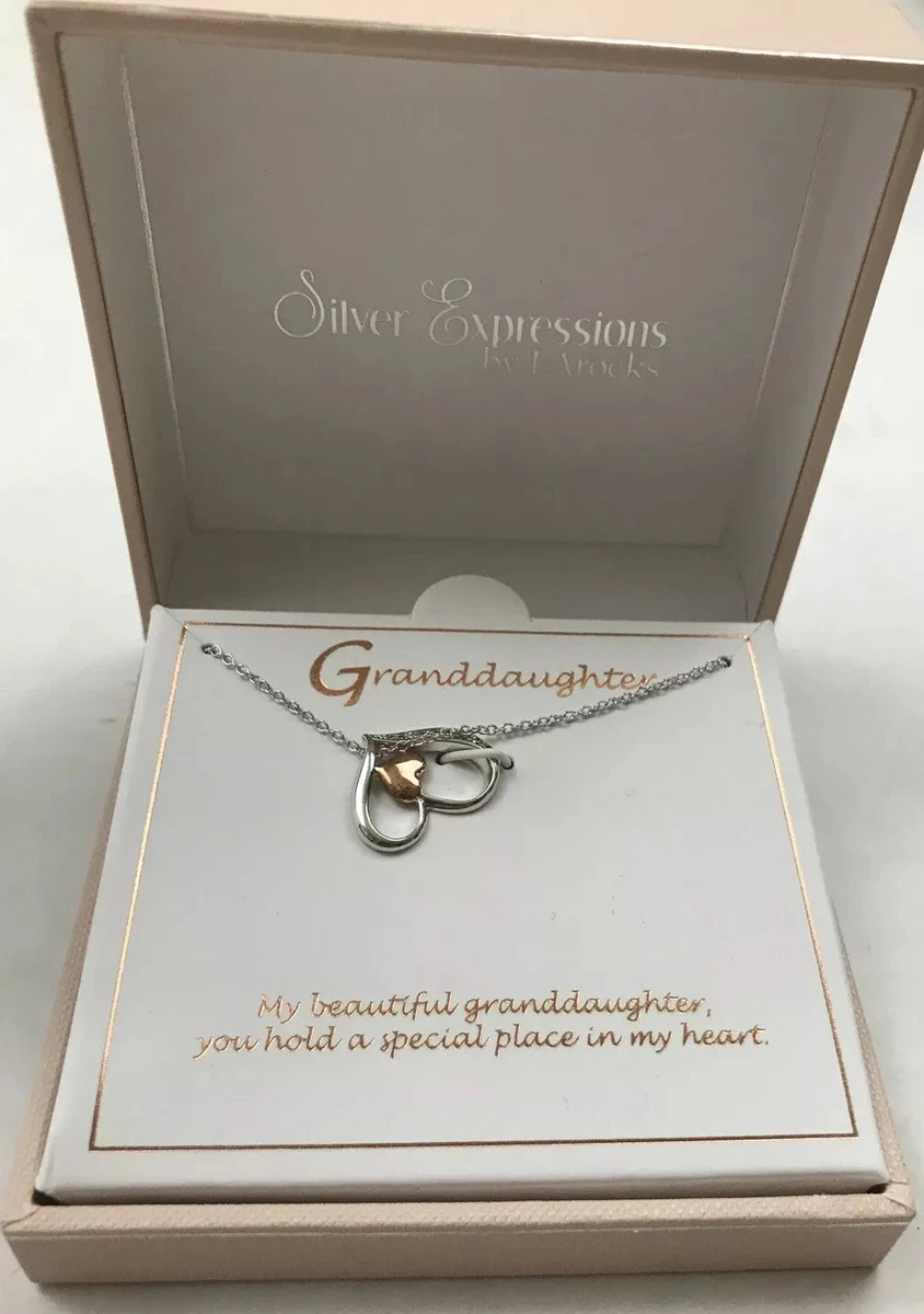 Silver Expressions Granddaughter Necklace 18 NIB 50 Kohls Necklace