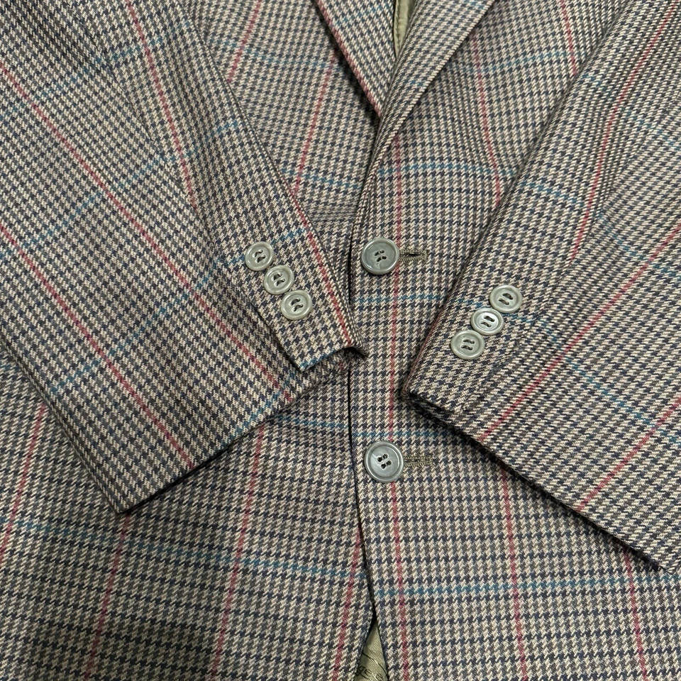 Vintage Magee Blazer Men’s 42R Sports Coat Wool Jacket Houndstooth Ireland - Image 4 of 4