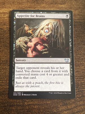 Appetite for Brains (51) DD Blessed vs. Cursed MTG Magic The Gathering L1923*