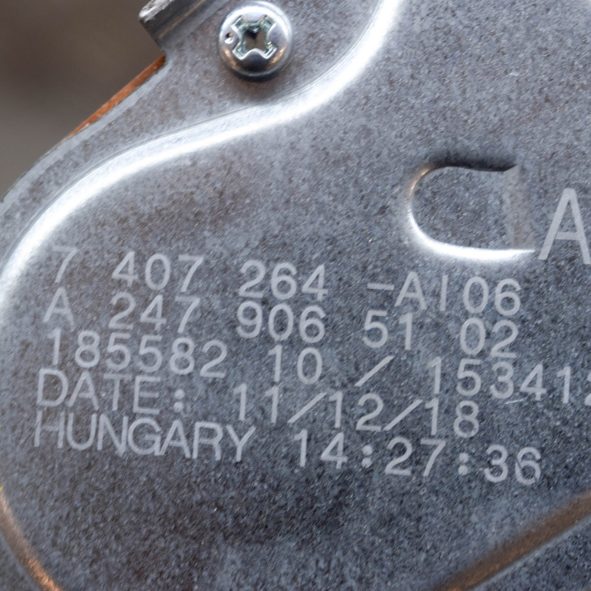 MERCEDES-BENZ A W177 Rear Window Wiper Motor A2479065102 1.30