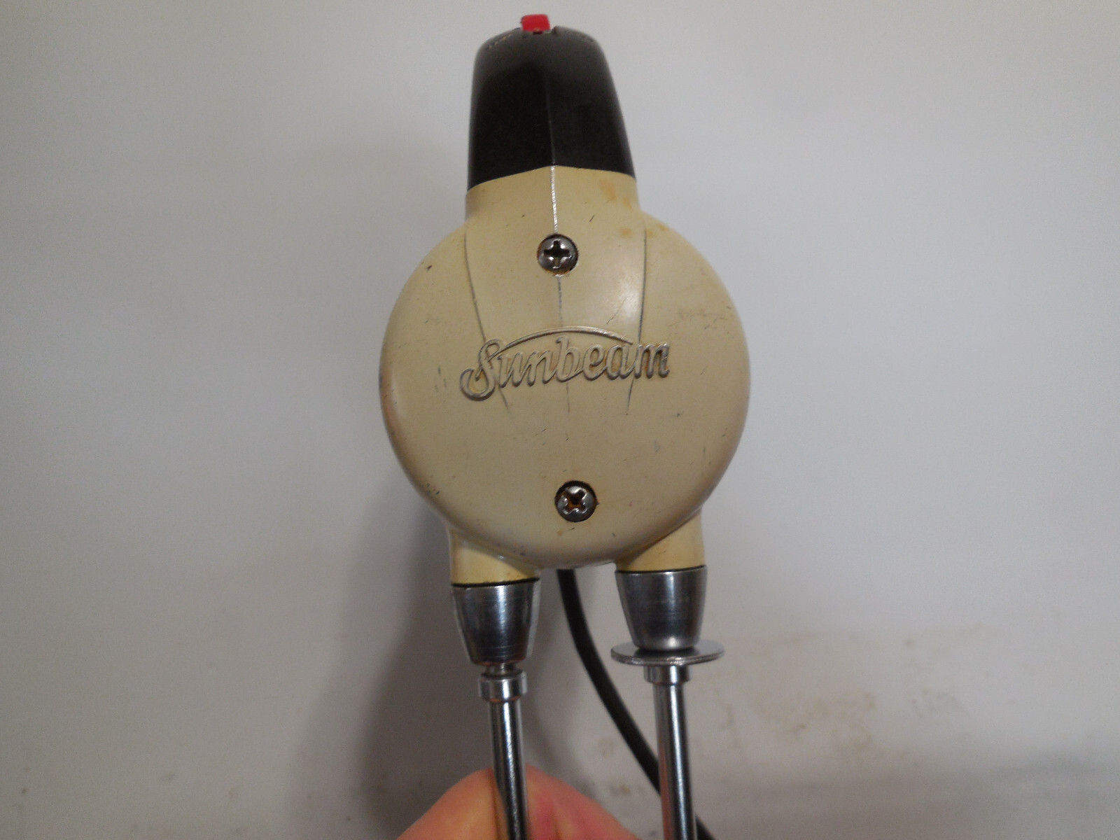 Vtg MC 50's Sunbeam Mixmaster Junior Hand Mixer, Beaters Model J Clean