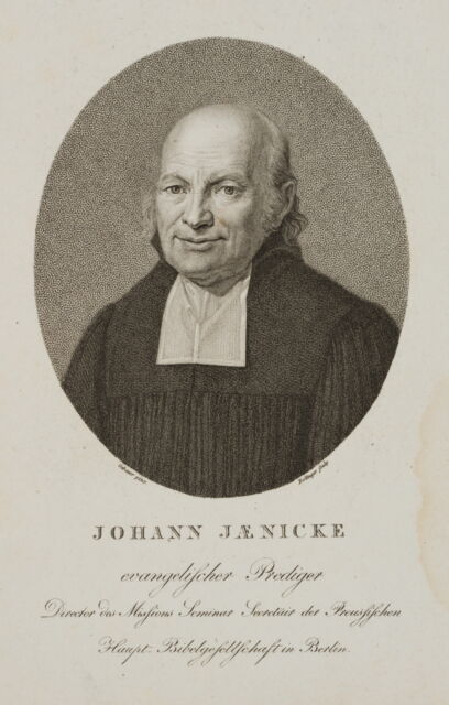 BOLLINGER (*1777) nach GEBAUER (*1777) Porträt J. Jaenicke (1748-1827) Crayonm