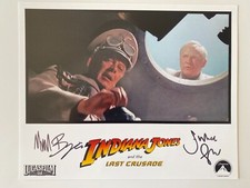 MICHAEL BYRNE & JULIAN GLOVER In-Person Signed Autograph 20x25 Indiana Jones