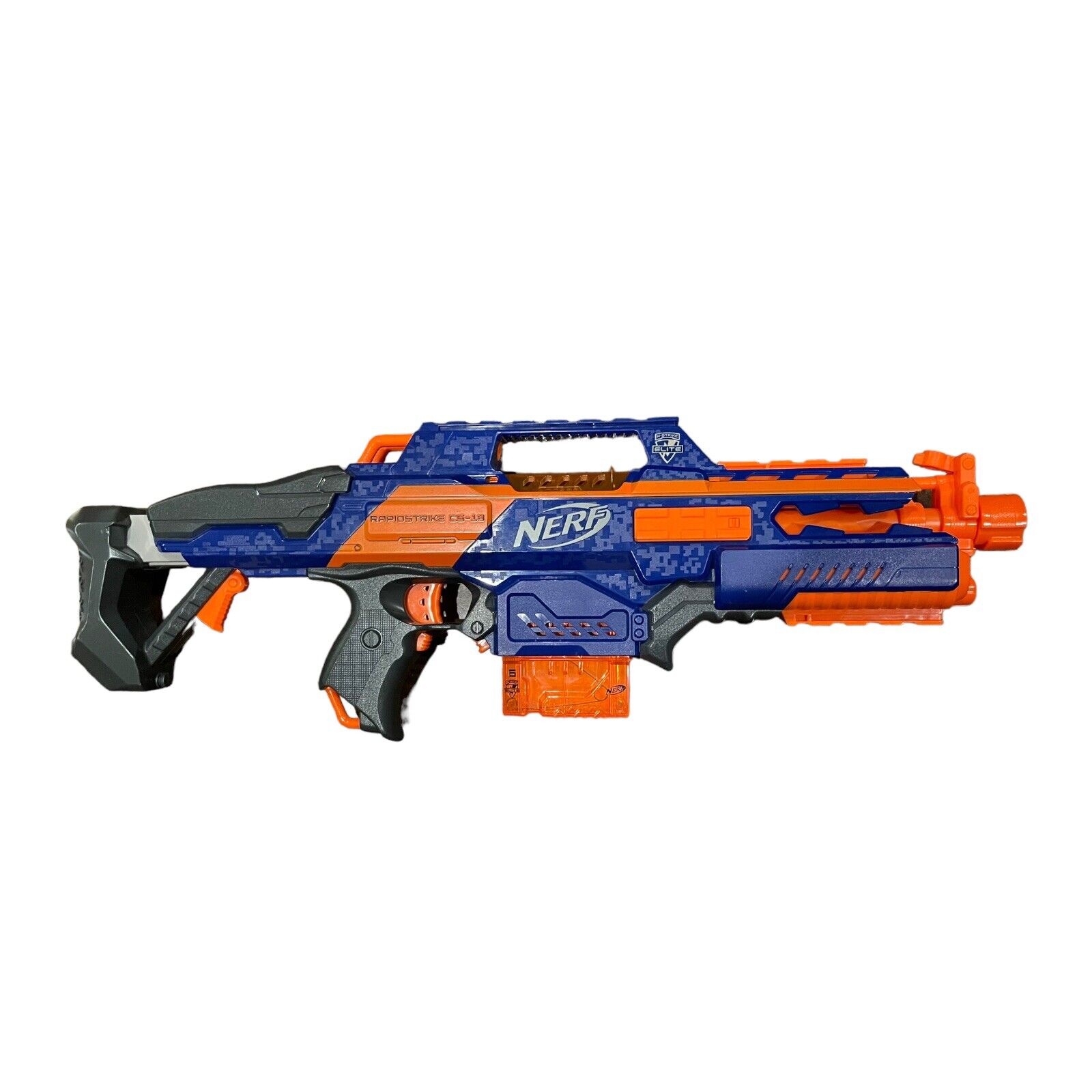 patrulje Bering strædet accent Nerf N-Strike Elite Rapidstrike CS-18 Motorized Blaster w/ 6 Dart Clip,  Tested | eBay