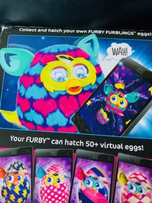 Furby Boom 2013 Sweet Heart – Hasbro – Cœurs Fuschia Et Turquoise – Occasion