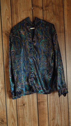 Nicola Paisley Dark Flower Blouse