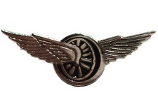 Winged Wheel Speed & Freedom Biker Motorcycle 23mm Motorbike Metal Enamel Badge