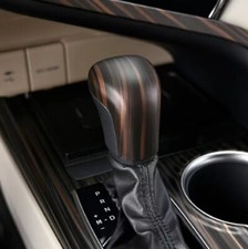 Wood Grain Inner Gear Shift Knob Cover Trim For Toyota Camry 2024 2025 2026 Wood Grain Inner Gear Shift Knob Cover Trim For Toyota Camry 2024 2025 2026