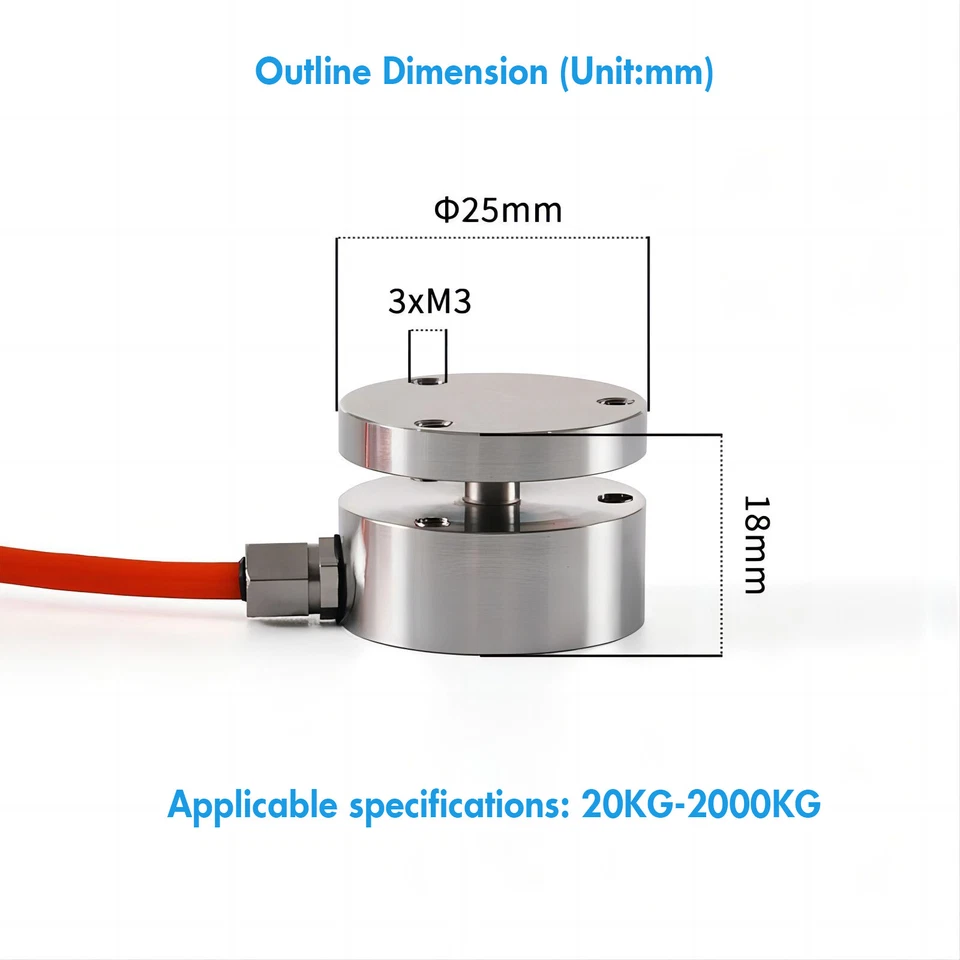 Digital Force Gauge with Load Cell Sensor Test Force Weight Pressure 20-2000KG - Image 4 of 4