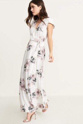 frosted formal dress Iris Long Sleeve Satin Maxi Dress - Frosted Blue main image 0