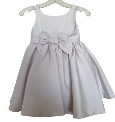 Janie And Jack Dress Girls Size 2t Pink Bow Special Occasion Tulle