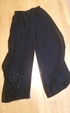 Adrianna Papell Evening Essentials Semi Sheer Wide Leg Draped Pants