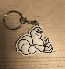 MICHELIN MAN - Vinyl Key Chain - New In Package - FREE SHIPPING Motorsport Tire