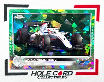 MARCUS ARMSTRONG 2022 Topps Chrome Sapphire F1 F2 #135 Green Refractor /75