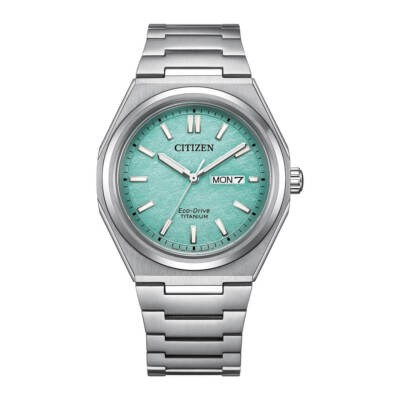 Citizen AW0130-85M Eco-Drive Super Titanium Sapphire Light Green Dial Men's