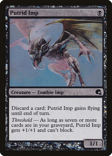 朽ちゆくインプ　英語　foil MTG English Putrid Imp NM Foil Torment | eBay