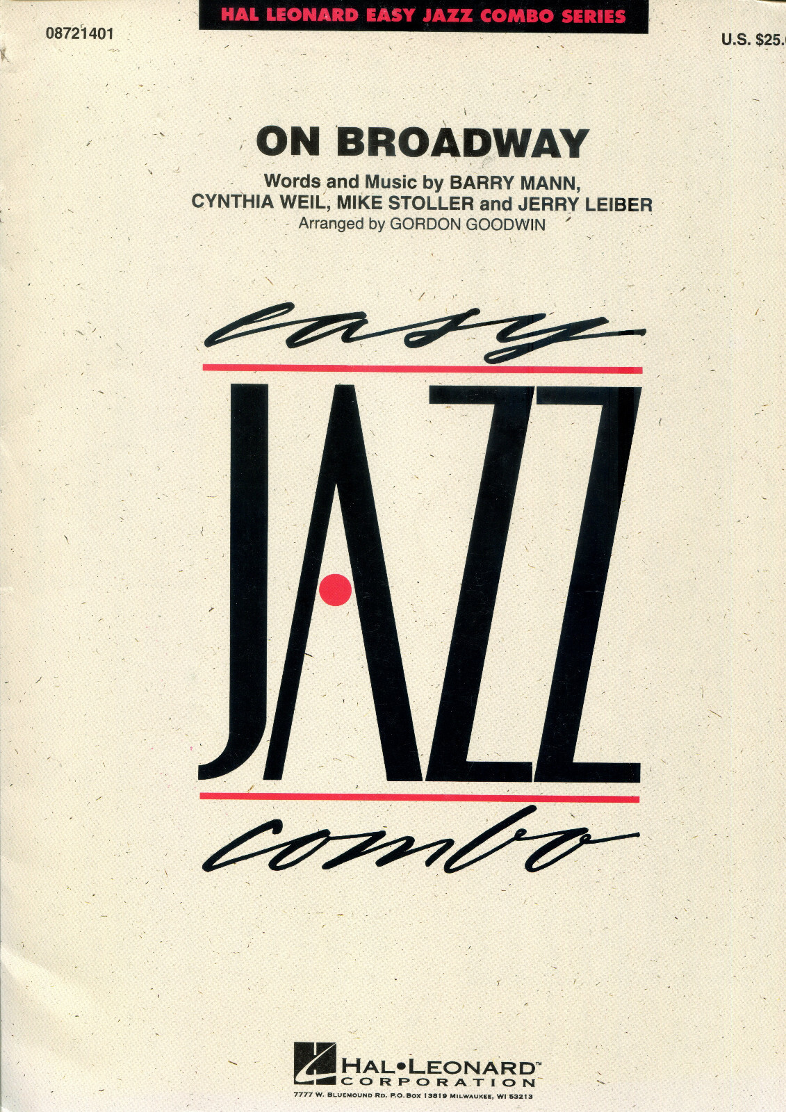 On Broadway, Arrangement für Easy Jazz Combo, variable Besetzung