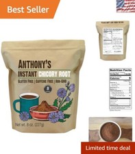 Instant Chicory Root Powder - 8oz, Gluten-Free, Caffeine-Free Coffee Alternative