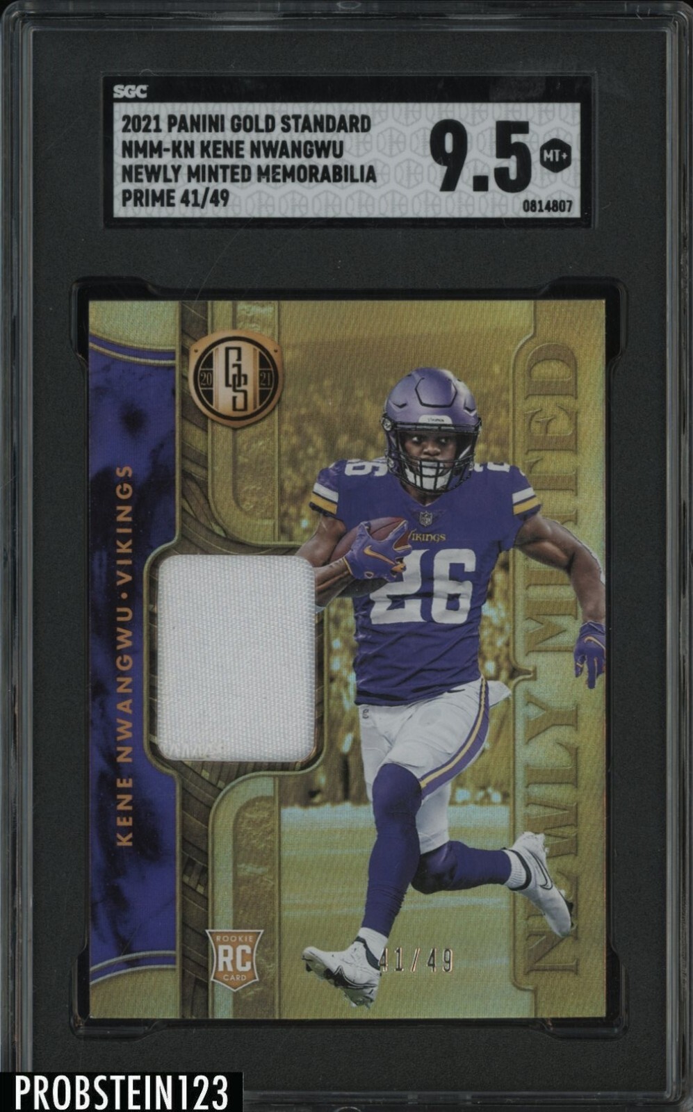 Mac Jones Panini Gold Standard Newly Minted Memorabilia #MJ Prime