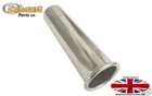 Exhaust Tail Pipe Polished Stainless Steel 1 1/2 " 38mm o.d Rolled Out trim 1.5"