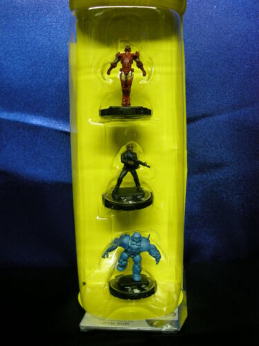 Marvel HerosClix Classics Iron Man Iron Monger Nick Fury Figura Topper?   - Foto 1 di 1